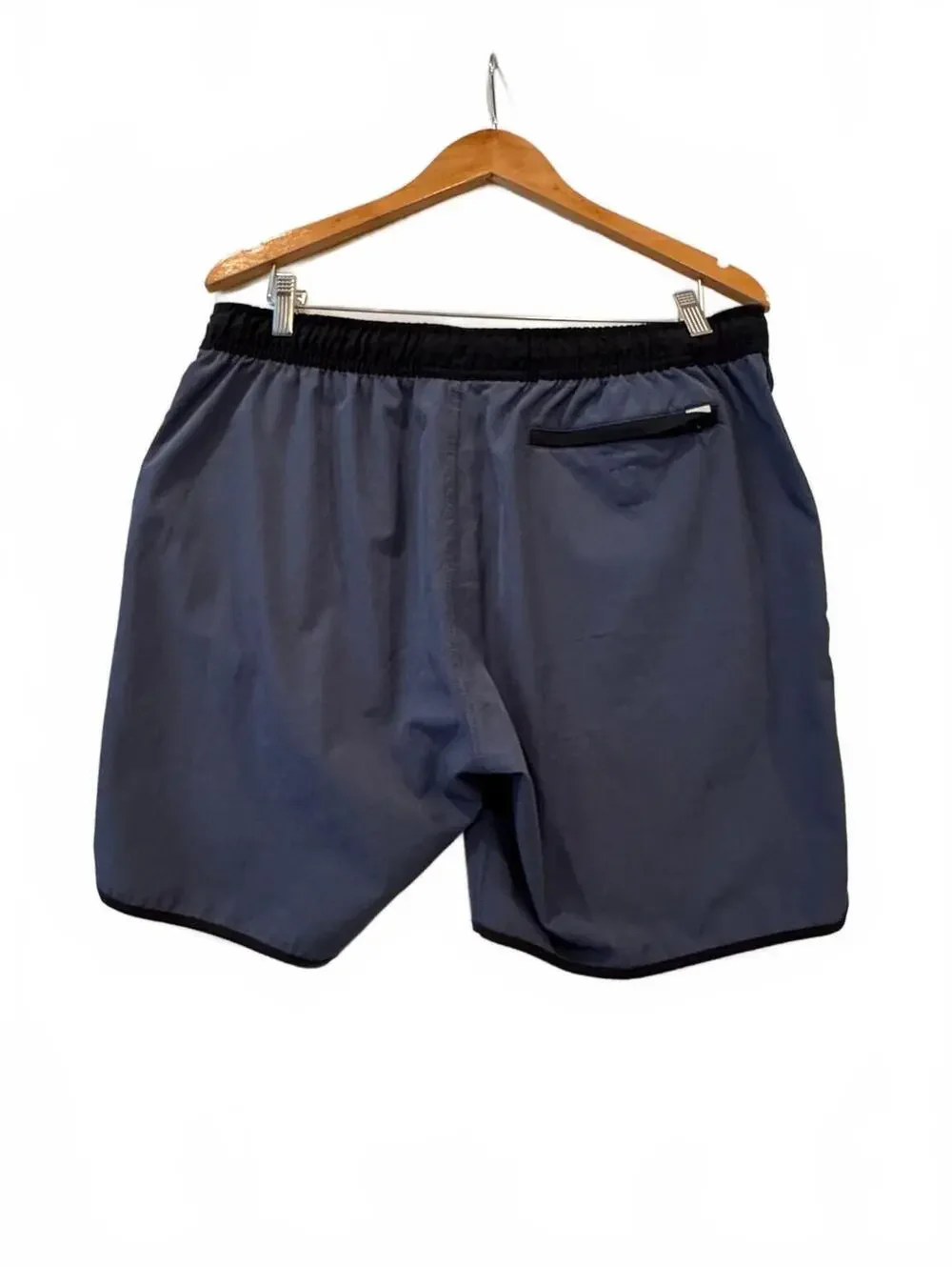 Vuori Banks Short V330 Blue Black 7” Hybrid Boardshort Men’s XL